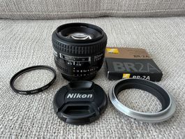 Nikon AF Nikkor 50mm 1:1.4 D, Filter, Umkehrring, wie neu