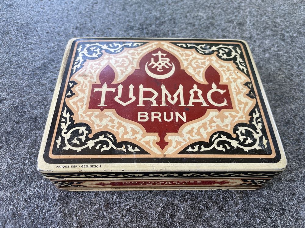 TURMAC BLEU Zigarettendose aus Blech