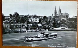 Basel - Rheinpartie u, Dampfschiff "Blitz" 1941