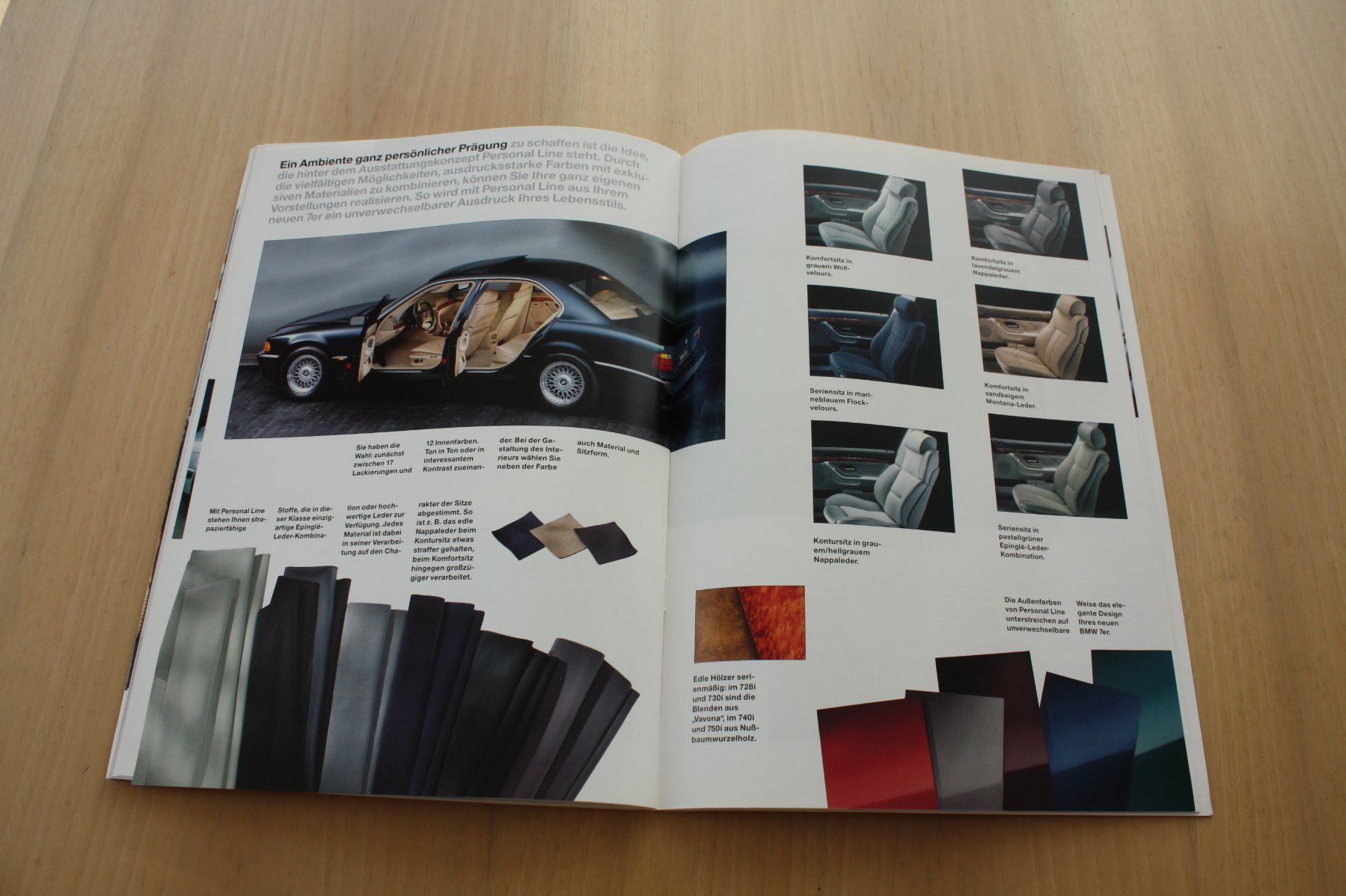 BMW Documenti: BMW 7er Prospekt Modell E38  2/1995 – Usato da Wikon venduto da erwin400 8