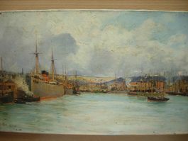 Eugen Bourgeois(Paris 1855)-Le Port de la Havre