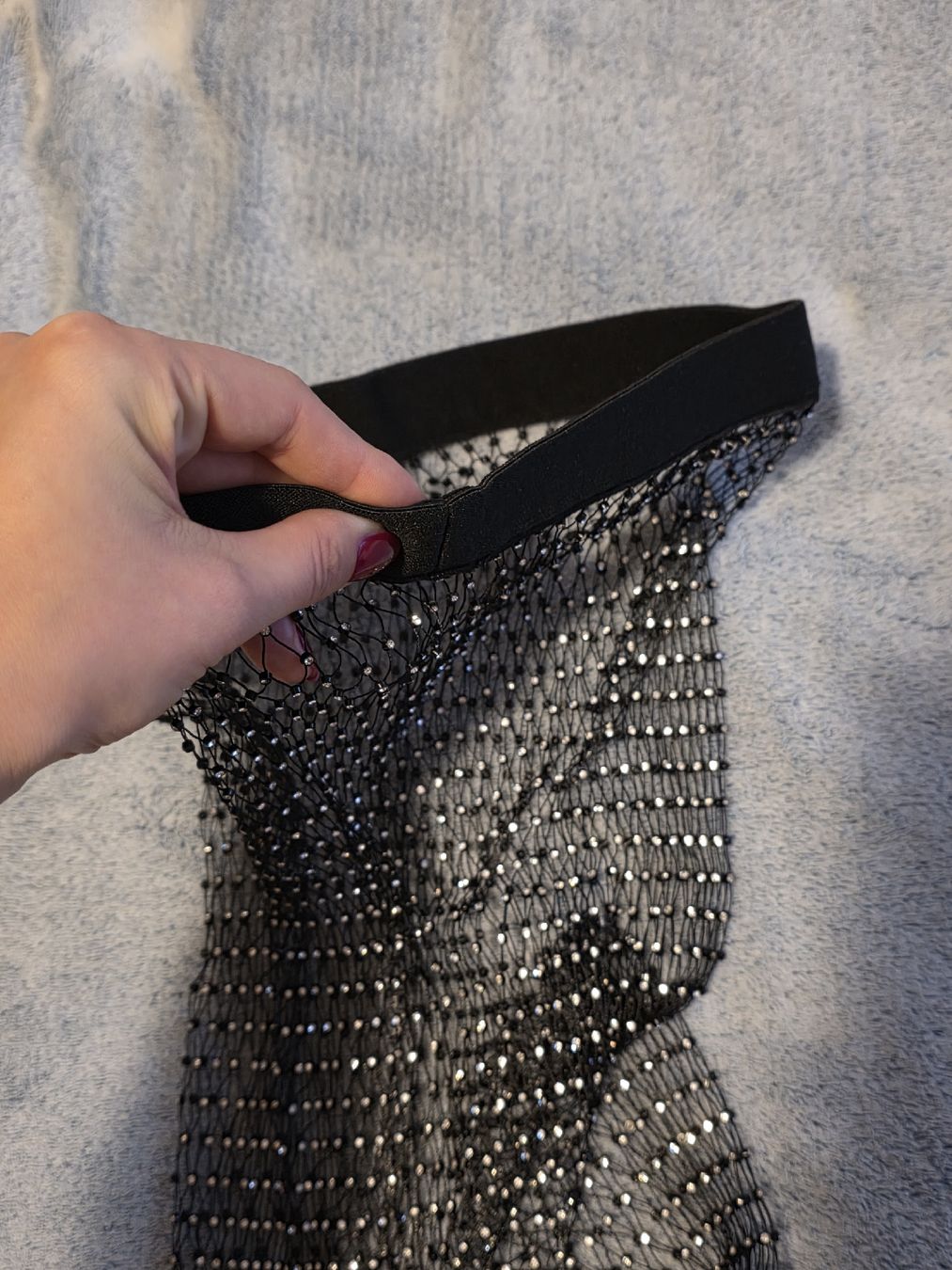 Hosen: Strass Netz Leggings schwarz, Einheitsgrösse – Neu (gemäss Beschreibung) aus St Gallen von vir_5kgt 5