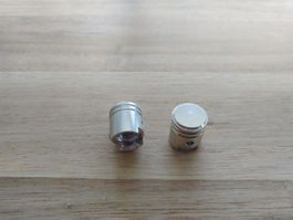 2x Kolben Optik Ventilkappen Ventildeckel