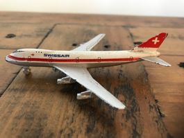 Swissair Modellflugzeug Boeing 747