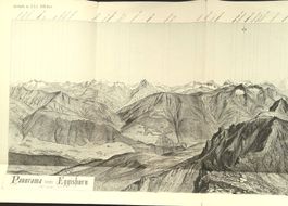 Eggishorn  Panorama von Imfeld 1880