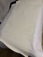 Cremefarbenes Rindsleder 56*130cm/Cuir de vachette blanc