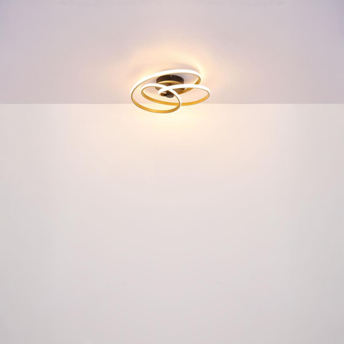 Lampadari & plafoniere: LED Deckenleuchte, Gold, 50 cm Ø – Nuovo (secondo la descrizione) da Kreuzlingen venduto da Smart-Light 2