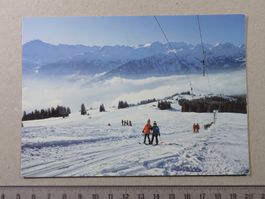 Ski, Skilift Hohwald, Waldegg / Beatenberg, belebt, 1981