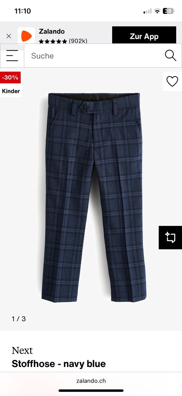 Next Hosen: Next Hose Grösse 146, Karomuster Top Zustand – Neu (gemäss Beschreibung) aus Rüti ZH von zoli01 3