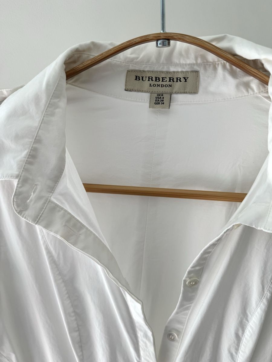 Burberry Vestiti: Burberry shirt white dress – Nuovo (secondo la descrizione) da Zürich venduto da di_archive 7