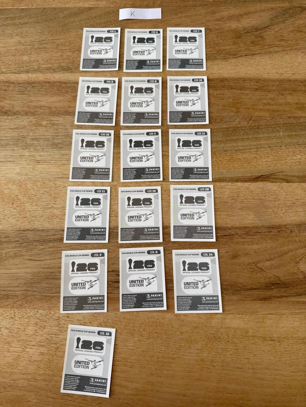 Panini Carte collezionabili: Panini 2026 Gruppen K-L – Usato da Känerkinden venduto da Mailtotini 1