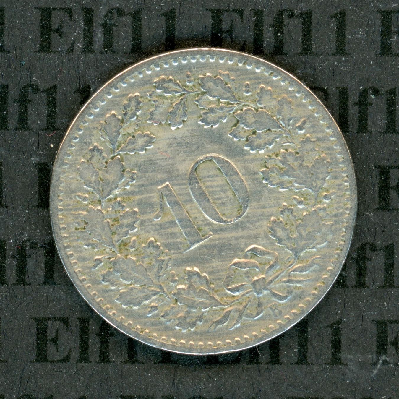 Tutti le monete: CHF___0.10 1895 ss 10 Rappen – Usato da Widnau venduto da Elf11 1