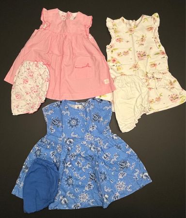 Girls' Dress Set - Petit Bateau - 12 Months