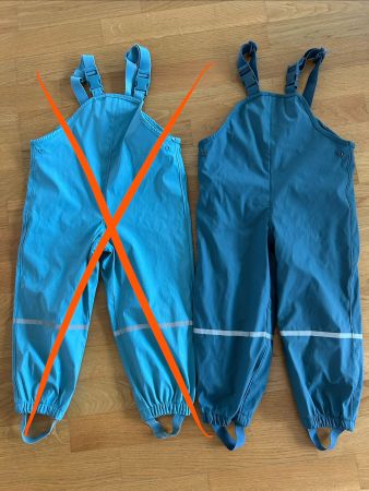 Kinder Regenhose 98/104 gefüttert, guter Zustand