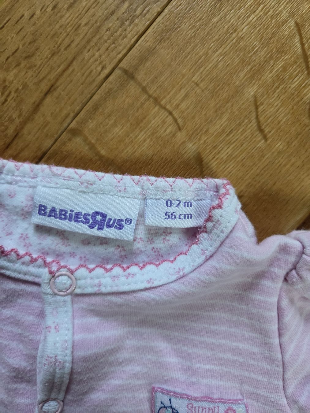 Pagliaccetti: Strampler, Gr. 56, rosa gestreift, Newborn, Pyjamas – Usato da Ottikon venduto da swiftchocolate 2