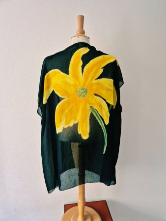CHARMLINE MARYAN MEHLHORN M 38 CAPE PONCHO TUNIKA BLUSE SWIM