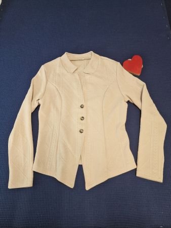 Damen Blazer beige Knopfleiste Gr S wie neu!