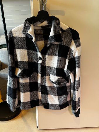 Kuschelige Karo Jacke, Gr. S