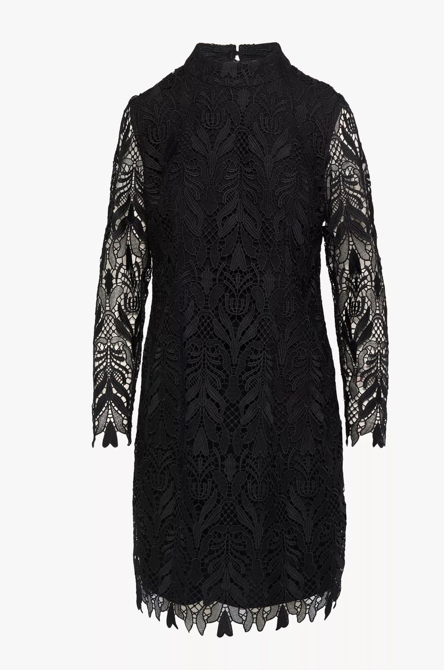 Comma Kleider: Comma EDLES SPITZENKLEID MIT STEHKRAGEN – Neu (gemäss Beschreibung) aus Luzern von Sommer_26 2