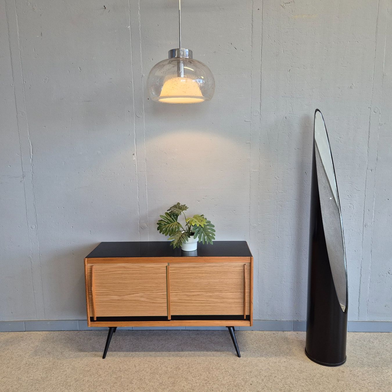 Kronleuchter & Deckenlampen: Doria Glas Hängeleuchte Deckenlampe Pendelleuchte Lampe – Gebraucht aus Nottwil von Wondewa-Shop 2