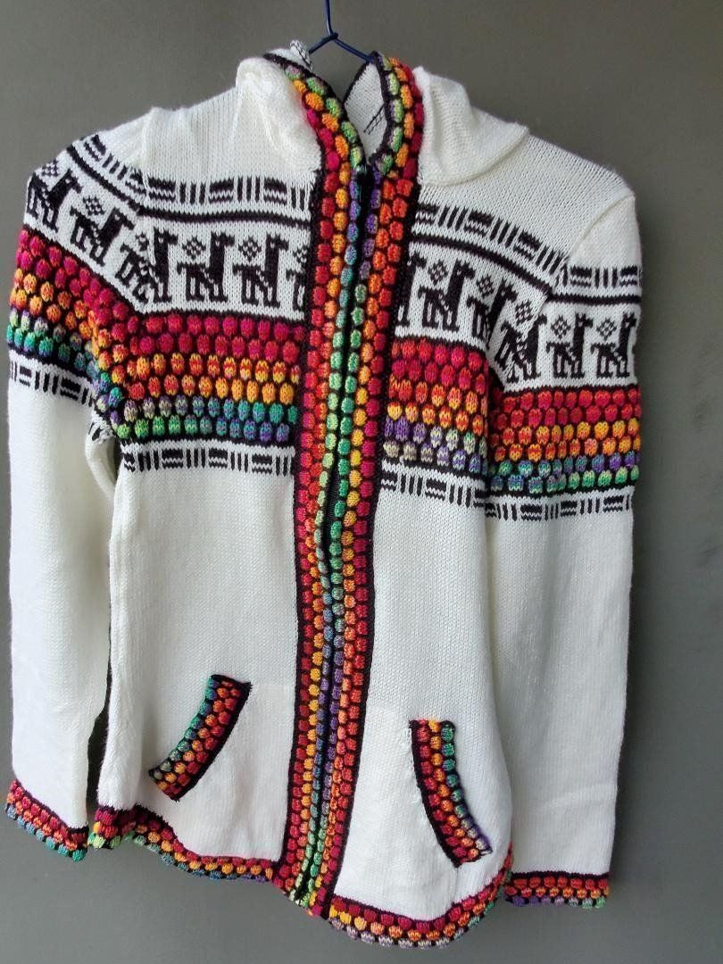 Giacche: wunderschöne Alpaca Strickjacke Pulli, Gr S-M, Neu!! – Nuovo (secondo la descrizione) da Lima- Peru venduto da Alpaka-Haus 3