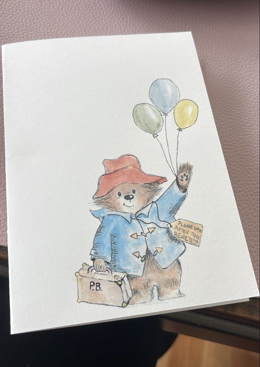 Cartoline: Paddington Teddy Bear Card Handmade – Nuovo e nell'imballaggio originale da Oberarth venduto da pau_h8rf 2