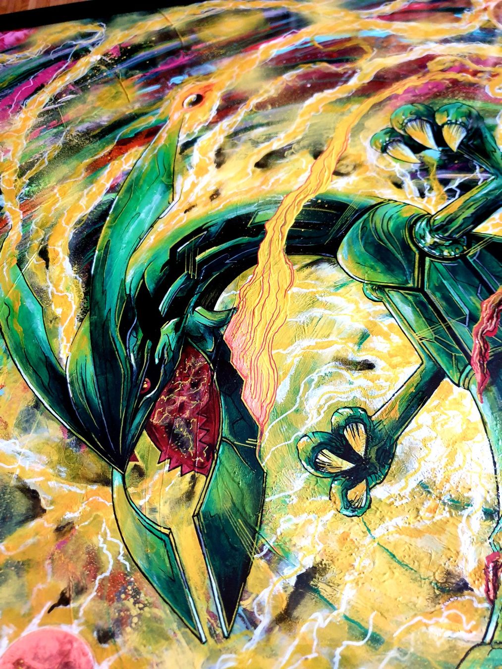 Pokémon Sammelbilder & Trading cards: Rayquaza Mega Evolution orig. Artwork – Neu (gemäss Beschreibung) aus Urnäsch von Nakamotix 2