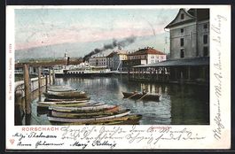 AK Rorschach, Gondelhafen, 1903