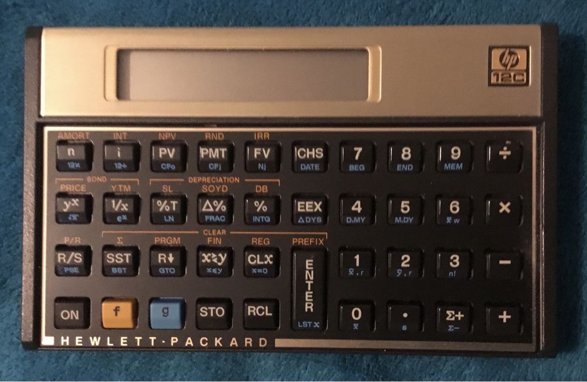 Hewlett Packard Calcolatrici tascabili: Taschenrechner HP-12C unbenutzt – Nuovo (secondo la descrizione) da Schlieren venduto da Jeajet 2