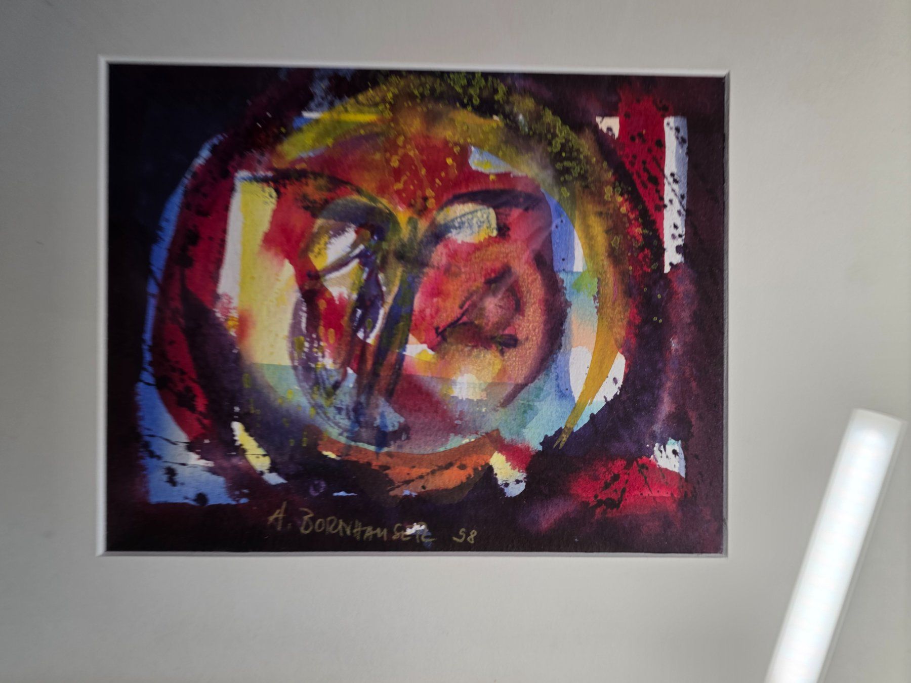 Gemälde: Bild Aquarell A. Bornhauser 1998  Engel – Gebraucht aus Walterswil BE von Lonitti 3