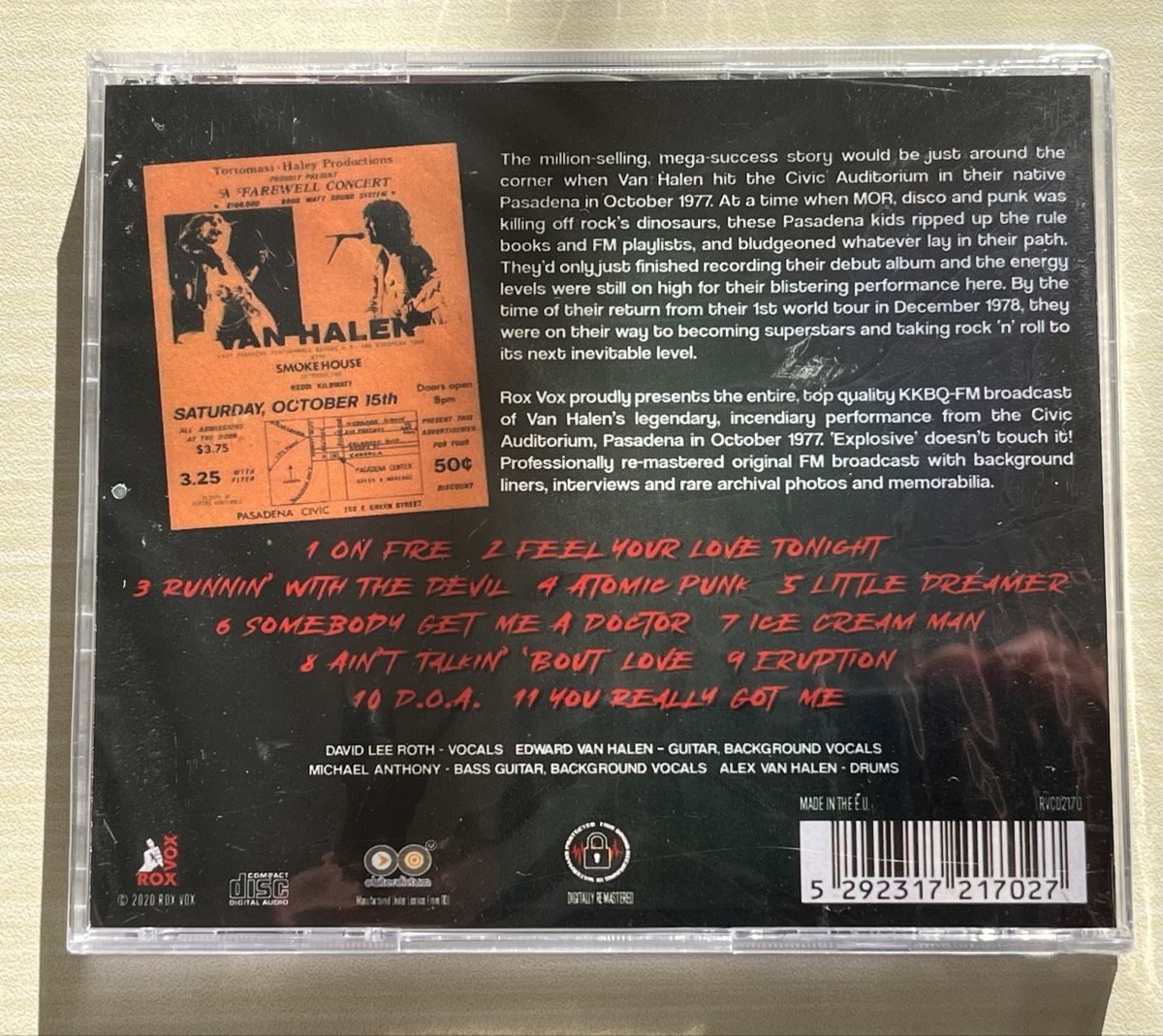 CDs: Van Halen - Live 1977 - CD (neu, OVP!) – Neuf avec emballage d'origine à Riehen par han_82q8 1