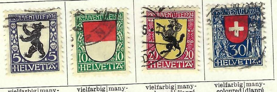 Tutti i francobolli: Pro Juventute 1924, oblitéré / gestempelt – Usato da PRANGINS venduto da Dorp