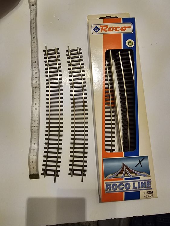 8 × Roco H0 Gleissystem R10 42428 (Neu (gemäss Beschreibung)) in ...