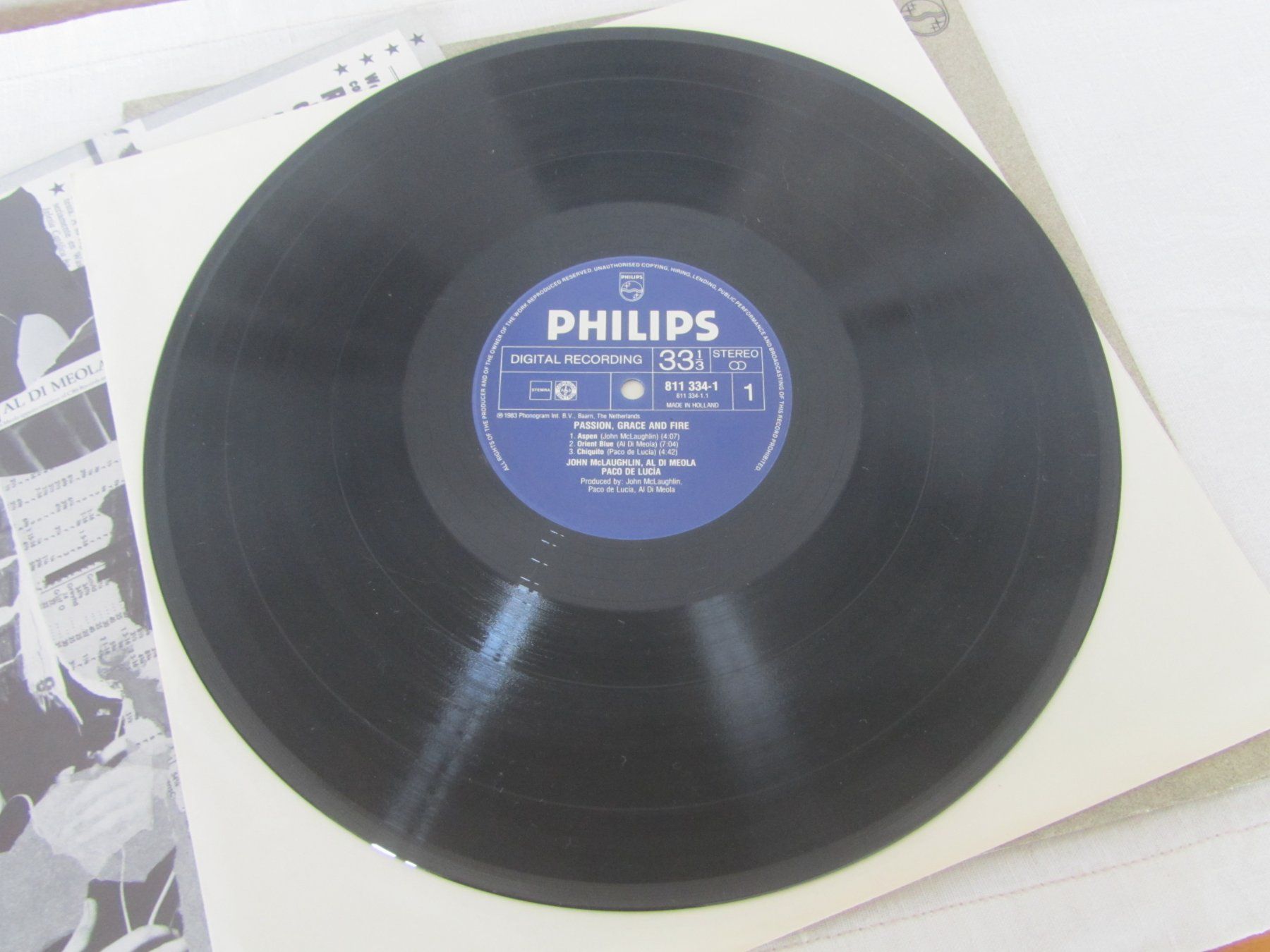 Schallplatten: Mc Laughlin, Di Meola, De Lucia:    Passion, Grace & Fire – Gebraucht aus Seengen von mikelele 1