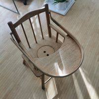 Antiker Toiletten-Stuhl/Puppenstuhl, Holz, Rarität