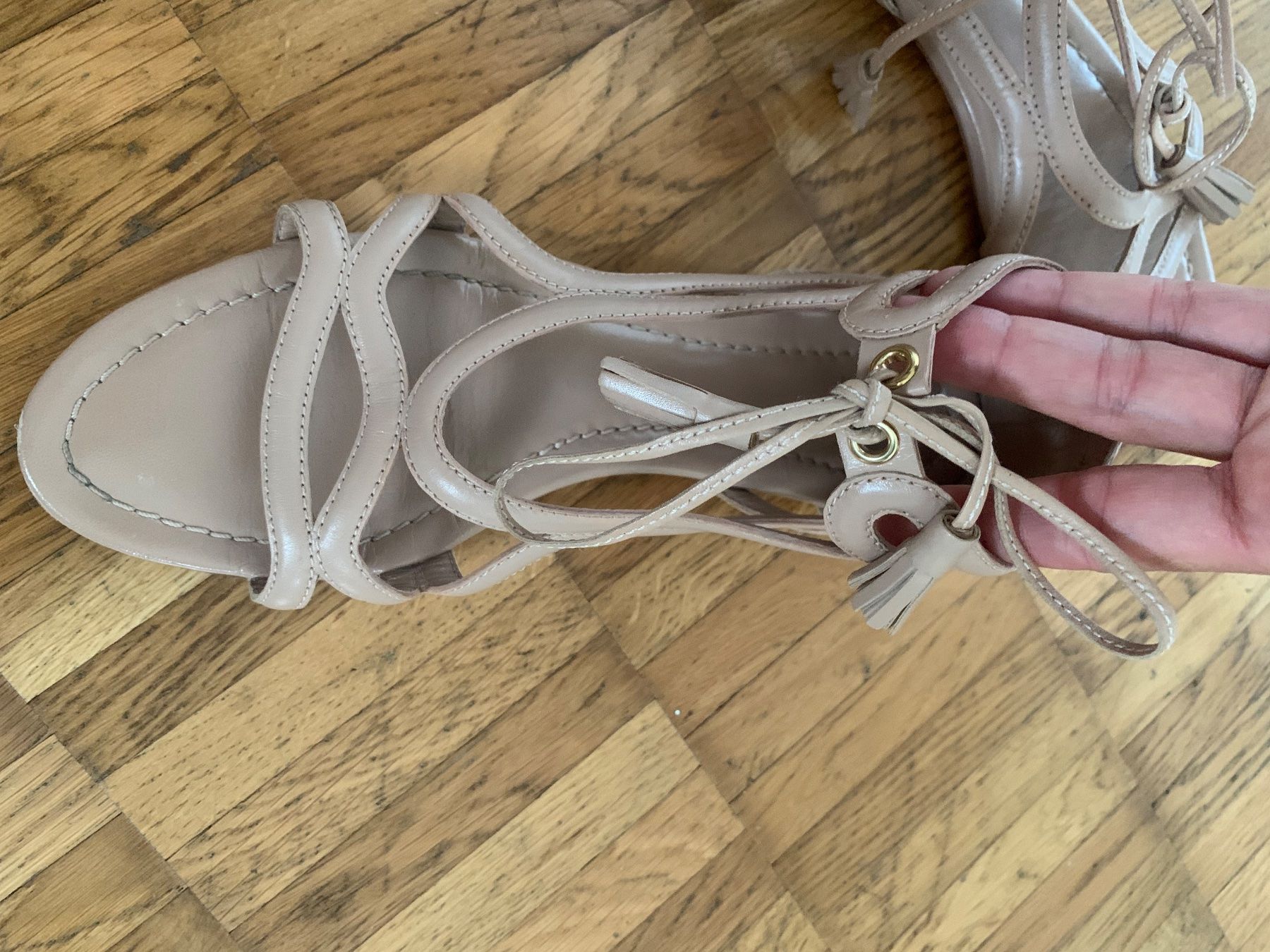 Scarpe da donna: Hugo boss leder flat sandalen – Usato da Zürich venduto da Nikuska32 3