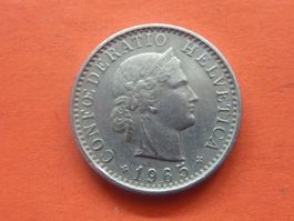 20 Rappen 1965  -  Vorzüglich  +  Ungereinigt