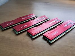 4x8 GB DDR4-3200 Desktop RAM (Red)