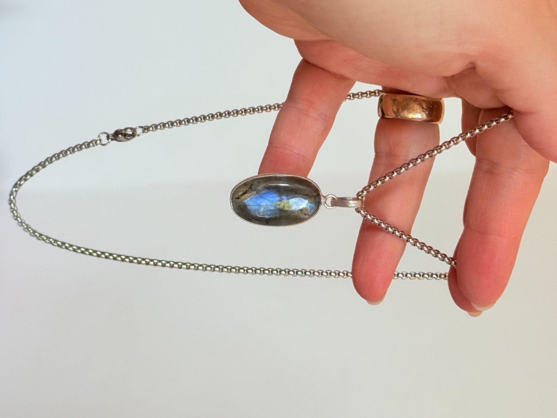 Catenine: Collier avec Labradorite – Nuovo e nell'imballaggio originale da Genève venduto da AWWA 5