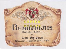 Etikette - Beaujolais (Gay-Baron) /bd
