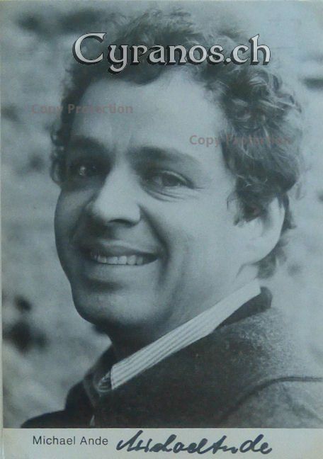 Autografi: Michael Ande (1944) Schauspieler - Autogramm – Usato da Dietikon venduto da cyranos.ch