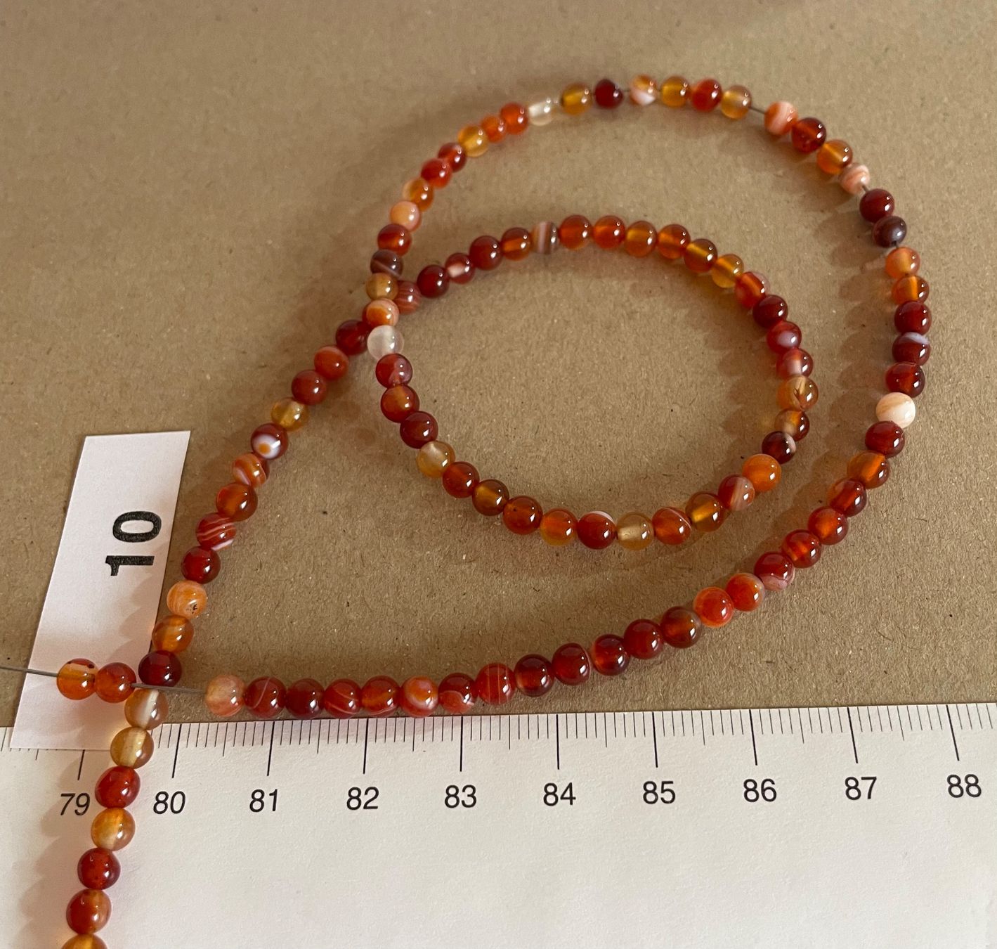 Catenine: feiner Achat  4bis5 mm.    45cm  rund    Klassiker – Nuovo e nell'imballaggio originale da Leuggern venduto da gemshow 4