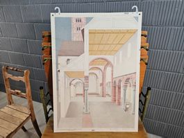 Harry Buser Schulwandtafel Bild 100, Romanischer Baustil 57