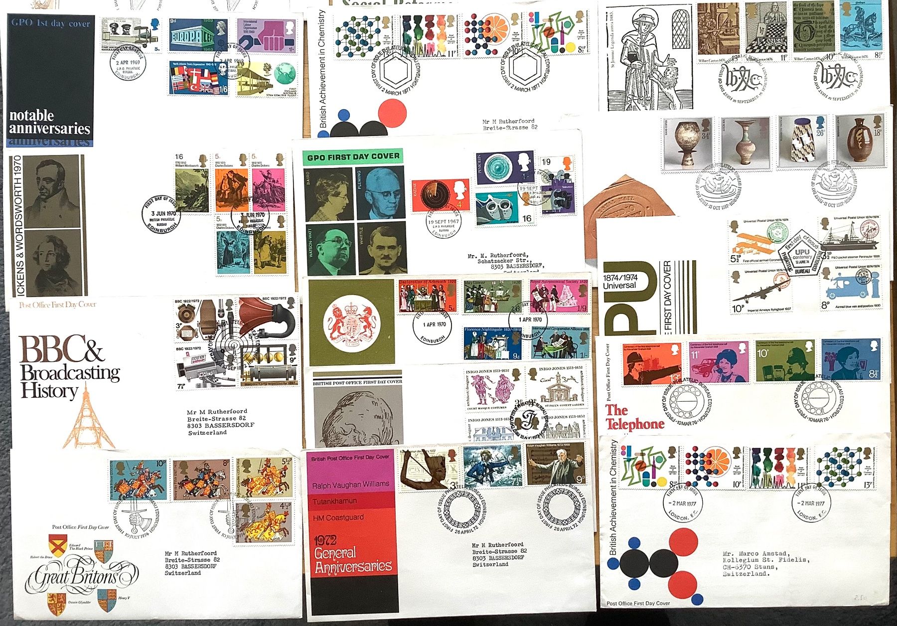 Tutti i francobolli: 1967 - 1987 - 22 FDC  Grossbritannien Kompl. Sätze – Nuovo (secondo la descrizione) da Liestal venduto da Pep3 2
