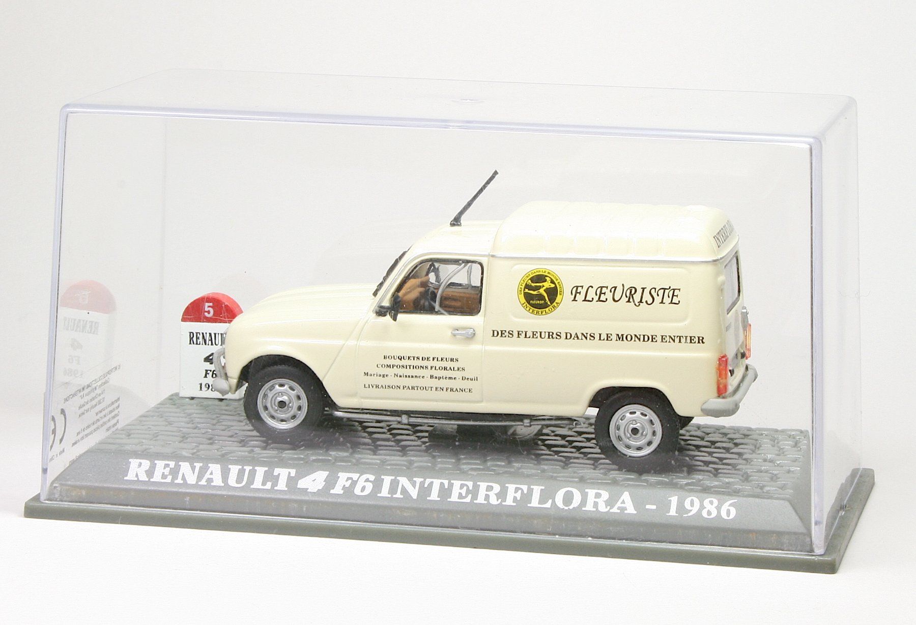 Renault Modellini d'auto: Altaya, Renault 4 F6 Interflora 1986 – Nuovo (secondo la descrizione) da Elsau venduto da Peekay8 1
