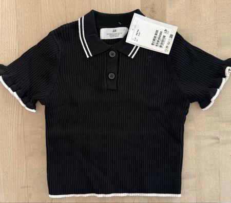H&M Strickpulli Gr. 98/104, neu mit Etikett, schwarz/weiss