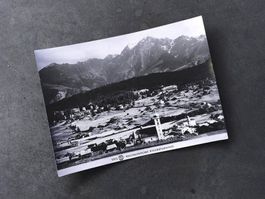Alte Fotografie Waldhaus Flims, ca. 1900