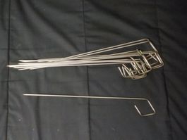 14 Stk. Spiesse zum Grillieren aus Stahl, länge 30cm