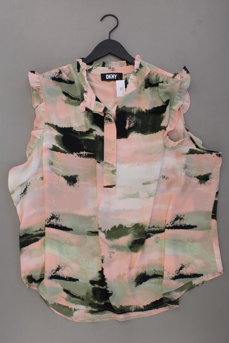 Blusen: DKNY Rüschenbluse Gr. 48 mit Batikmuster – Gebraucht aus Neustadt an der Waldnaab von SecondLifeFashion