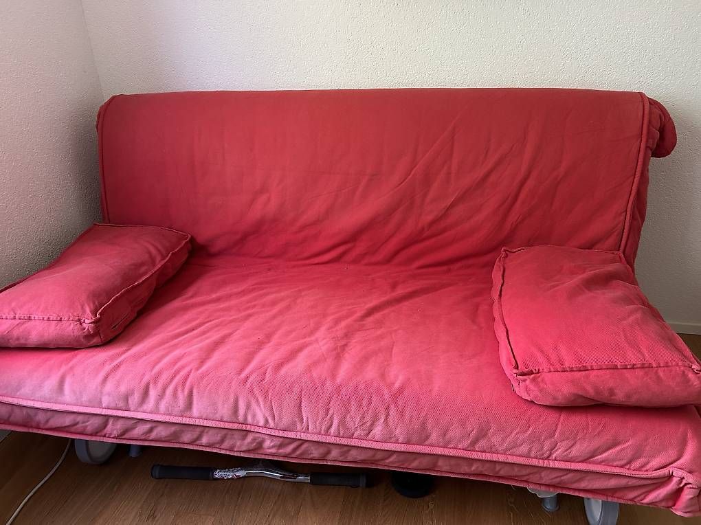 Letti: Schlafsofa 180x200cm Couch rot klappbar – Usato da Mönchaltorf venduto da JeyFischer 2